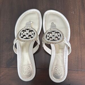 Tory Burch White Sandals